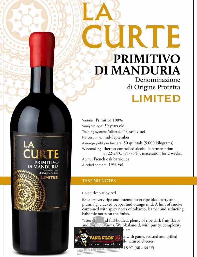 Rượu vang La Curte Limited