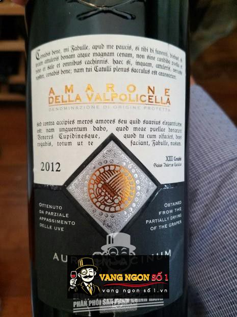 Vang Ý Aureum Acinum Amarone Della Valpolicella