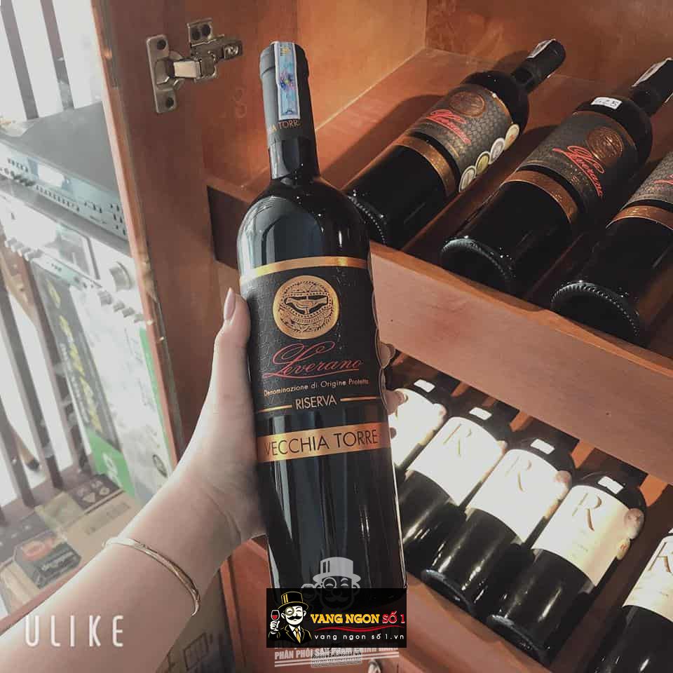 Vang Ý Leverano Riserva Vecchia Torre Puglia