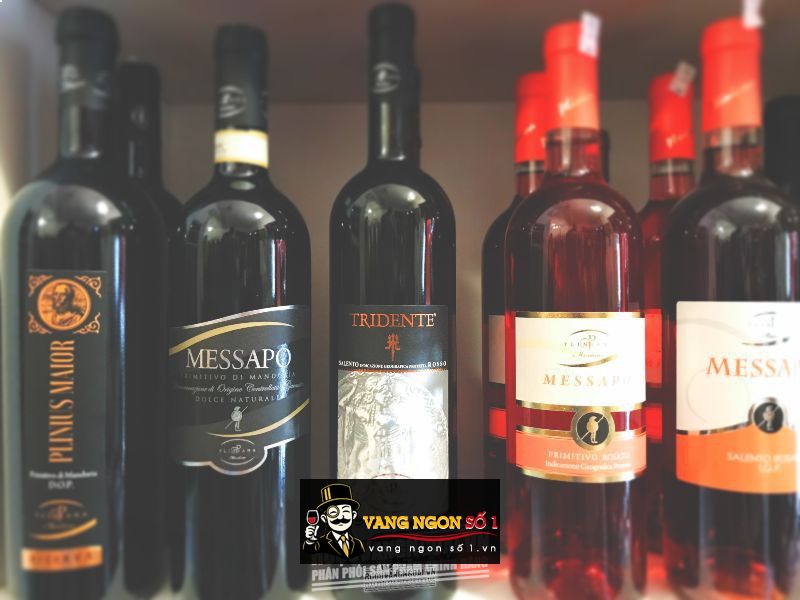 Vang Ý Tridente Salento Rosso IGP Cantine di Marco