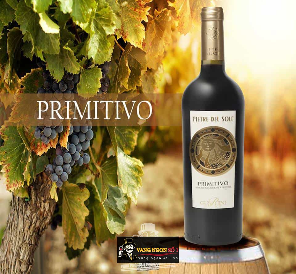 Vang Ý Pietre del Sole Primitivo