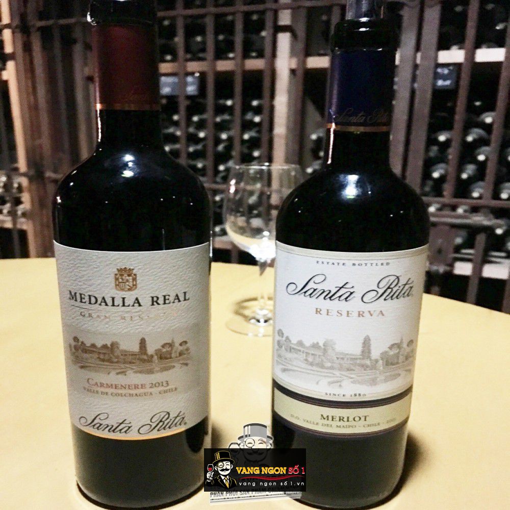 Mua vang chile medalla real santa rita red – white giá rẻ tại Sài Gòn