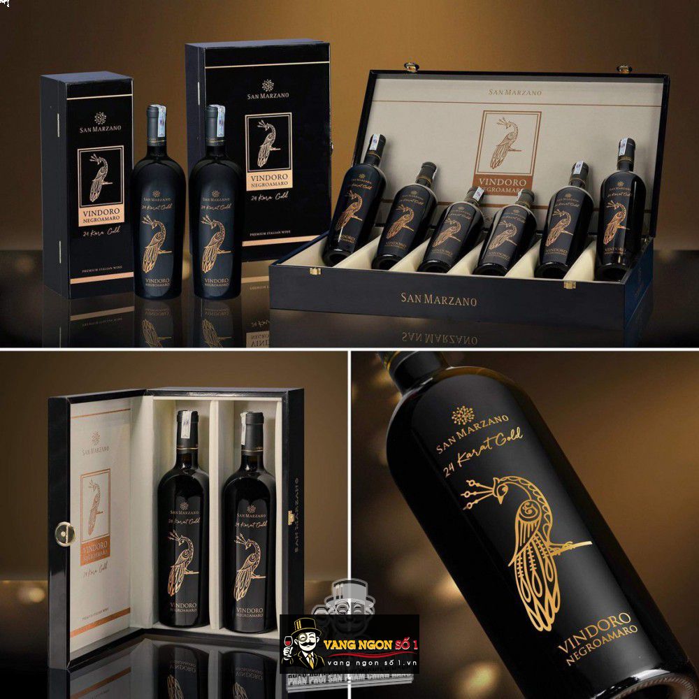 Vang con công nhãn vàng Vindoro gold 24 karat