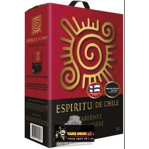 Vang bịch Chile mặt trời ESPIRITU DE CHILE 3 lít bn1