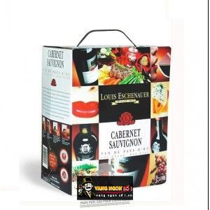 Vang Bịch Pháp LOUIS ESCHENAUER Cabernet Sauvignon 3 lít