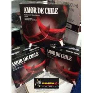 Vang bịch Chile AMOR DE CHILE 3 LÍT, 5 LÍT bn1