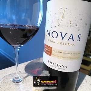 Vang Chile NOVAS Gran Reserva Carmenere Cabernet Sauvignon bn2