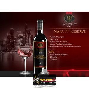 Vang Mỹ NAPA VALLEY 77 MERLOT