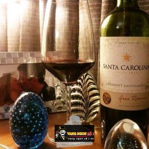 Vang Chile Santa Carolina Gran Reserva Carmenere, Cabernet Sauvignon, syrah bn2