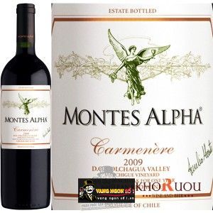 Vang Chile Montes Alpha Merlot bn2