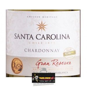 Vang Chile Santa Carolina Gran Reserva Chardonnay bn1