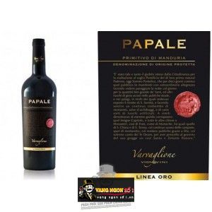 Vang ý PAPALE Primitivo di Manduria bn1