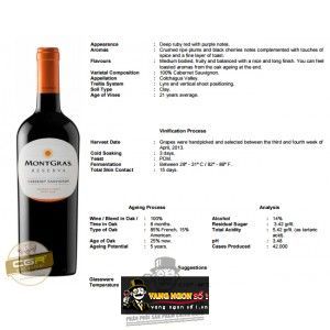 Vang Chile MONTGRAS Reserva Merlot bn1