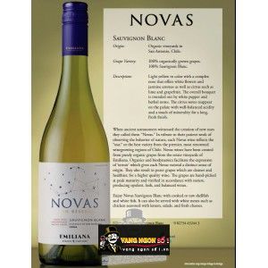 Vang Chile NOVAS Gran Reserva Sauvignon Blanc bn1