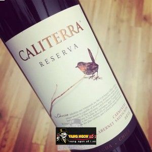 Vang Chile CALITERRA Reserva Carmenere bn1
