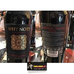 Vang Ý WHY NOT NEGROAMARO PRIMITIVO bn1