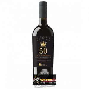 Vang Ý 50 LA PASSIONE Primitivo Del Salento