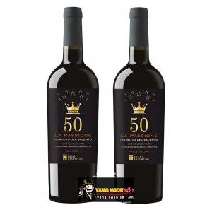Vang Ý 50 LA PASSIONE Primitivo Del Salento bn1