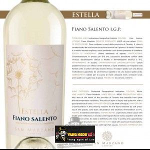 Rượu vang ý ESTELLA Fiano Salento bn1