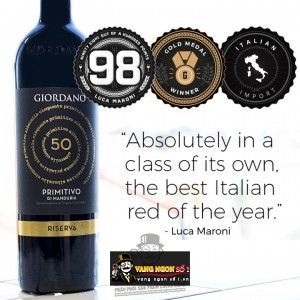 Vang Ý 50 GIORDANO PRIMITIVO DI MANDURIA RISERVA bn1