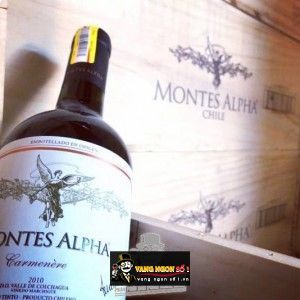 Vang Chile Montes Alpha Carmenere bn2