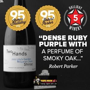Rượu Vang Úc TWO HANDS LILY‘S GARDEN SHIRAZ bn2
