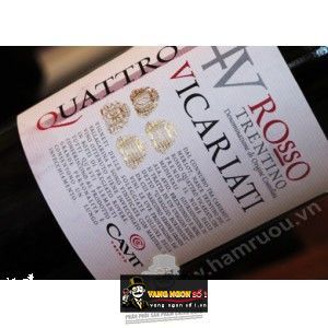 Vang Ý QUATTRO 4V VICARIATI ROSSO bn1