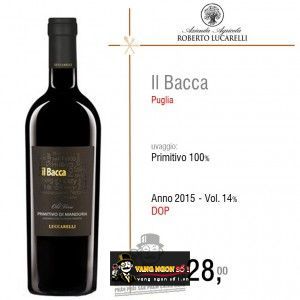 Vang Ý IL BACCA Primitivo Di Manduria bn1