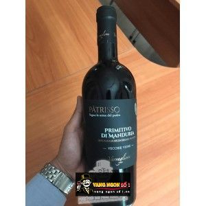 Vang Ý 18.5 ĐỘ PATRISSO PRIMITIVO DI MANDURIA bn1