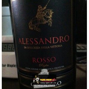 Vang Ngọt Ý ALESSANDRO ROSSO bn1