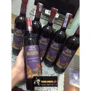 Vang Ngọt BELLAVITA SEMI DOLCE bn1