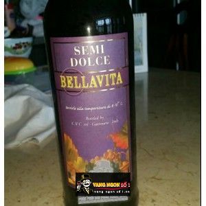 Vang Ngọt BELLAVITA SEMI DOLCE bn3