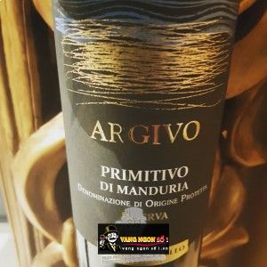 Vang Ý ARGIVO PRIMITIVO DI MANDURIA 16 ĐỘ bn4