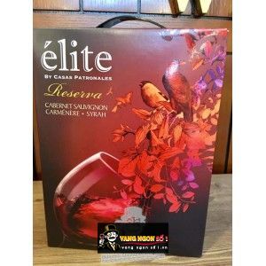 Rượu Vang Bịch ELITE RESERVA 3L bn1