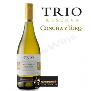 Vang Chile CONCHA Y TORO TRIO RESERVA CHARDONNAY bn1
