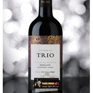 Vang Chile CONCHA Y TORO TRIO RESERVA MERLOT bn2