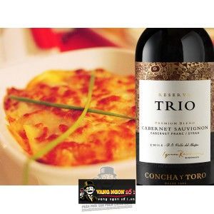 Vang Chile CONCHA Y TORO TRIO RESERVA MERLOT bn3