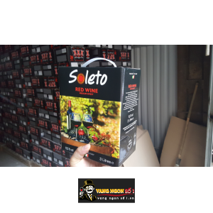 Vang Ý Ngọt SOLETO RED WINE 3L bn2