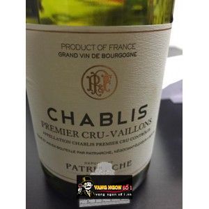 Vang Pháp CHABLIS PATRIARCHE bn1