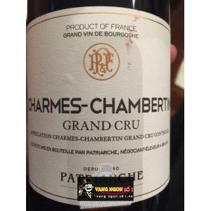 Vang Pháp CHARMES CHAMBERTIN GRAND CRU PATRIARCHE bn1