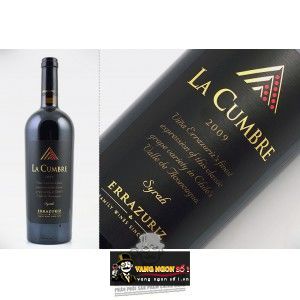 Rượu Vang Chile ERRAZURIZ LA CUMBRE SYRAH bn2