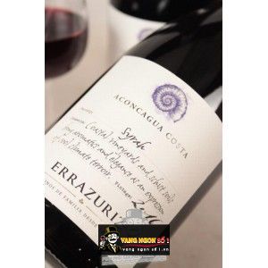 Vang Chile ACONCAGUA COSTA SYRAH ERRAZURIZ bn1