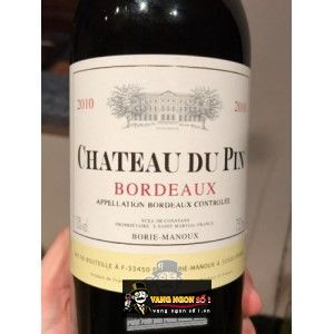 Vang Pháp CHATEAU DU PIN BORDEAUX
