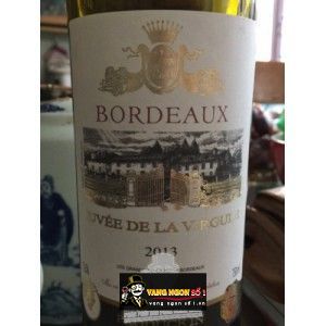 Vang Pháp BORDEAUX CUVEE DE LA VIRGULE bn2