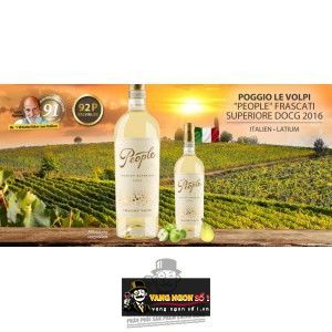 Vang Ý PEOPLE FRASCATI SUPERIORE DOCG POGGIO LE VOLPI bn2