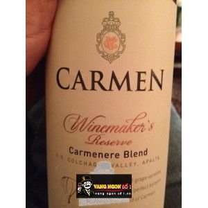 Vang Chile CARMEN WINEMAKER'S CARMENERE bn2