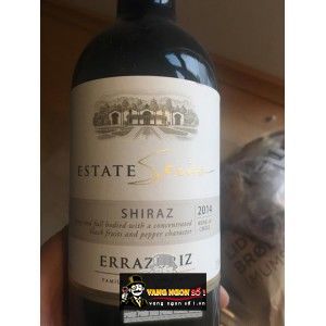 Vang Chile ERRAZURIZ ESTATE SHIRAZ bn1