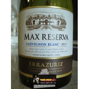 Vang Chile MAX RESERVA SAUVIGNON BLANC ERRAZURIZ bn1