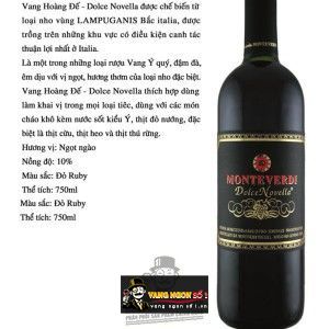 Rượu Vang Ngọt QUEEN VABI của Ý bn2