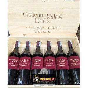Vang Pháp CHATEAU BELLES EAUX LANGUEDOC PEZENAS CARMIN bn2